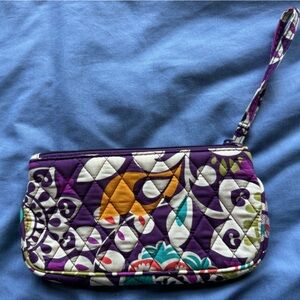 Vera Bradley Quilted Wristlet in “Plum Crazy”